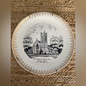 Vintage plate of First Evangelical Lutheran church Synod Green Bay, Wisconsin
